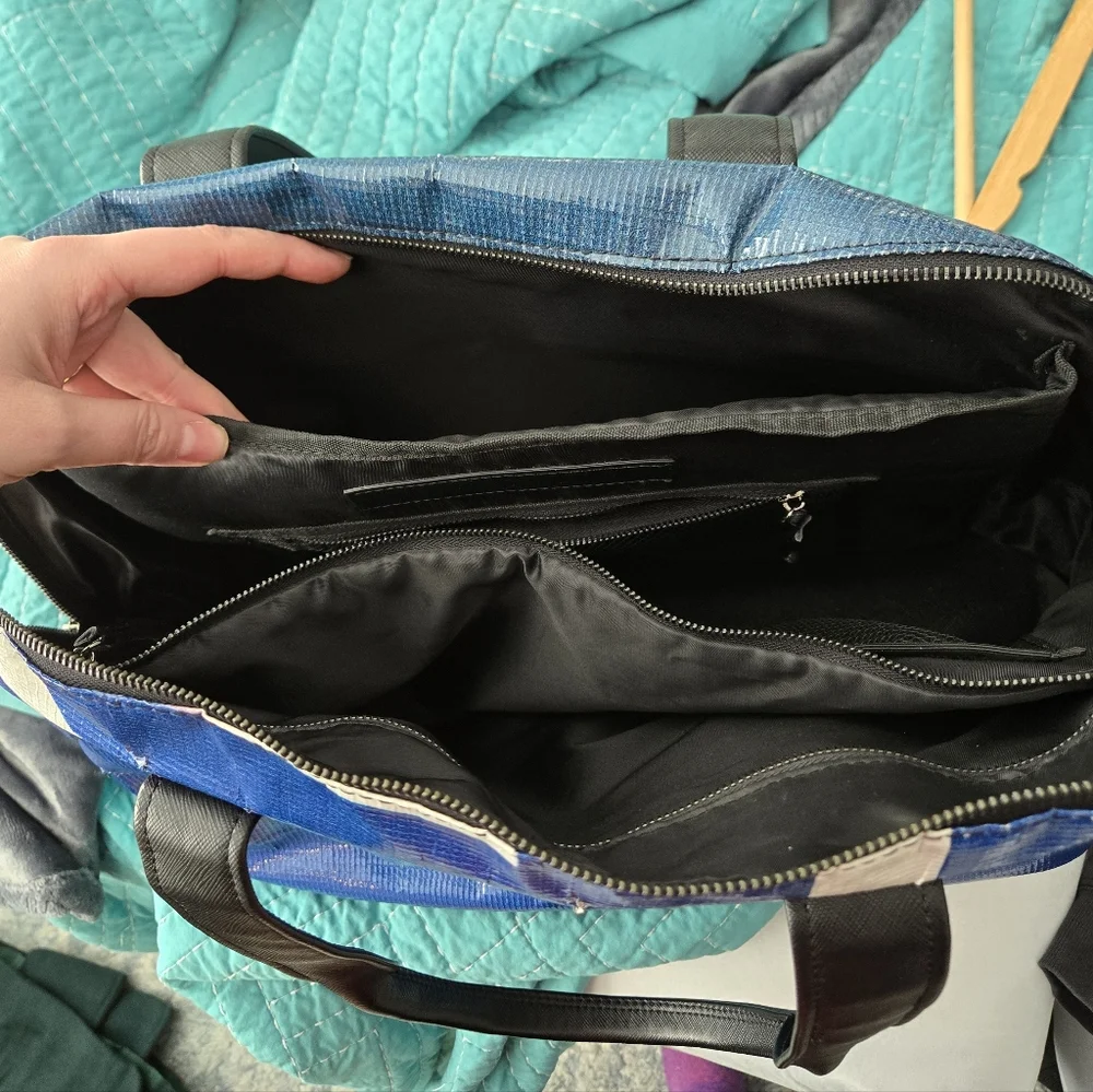 Rareform Blue And Black Maya Laptop Tote